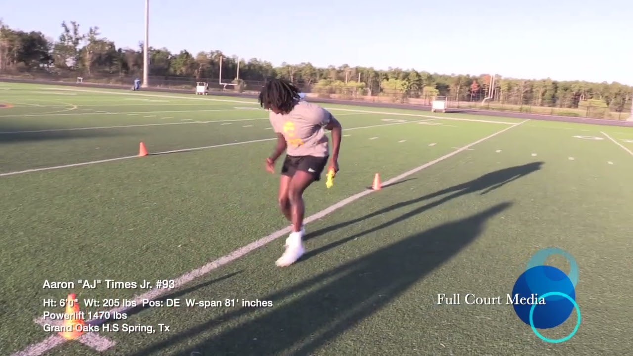 Aaron Times Jr  Combine 2025 Grand Oaks H.S  Spring, Tx