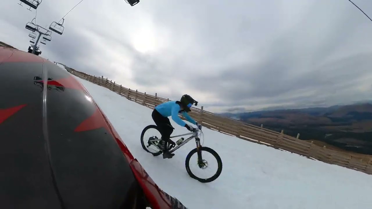 Macavalanche 2022 front row + 1st off the snow! Mass start madness at