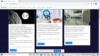 NewsApp using ReactJS