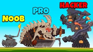 NOOB vs PRO vs HACKER - タンクコンバット: 戦争バトル screenshot 5