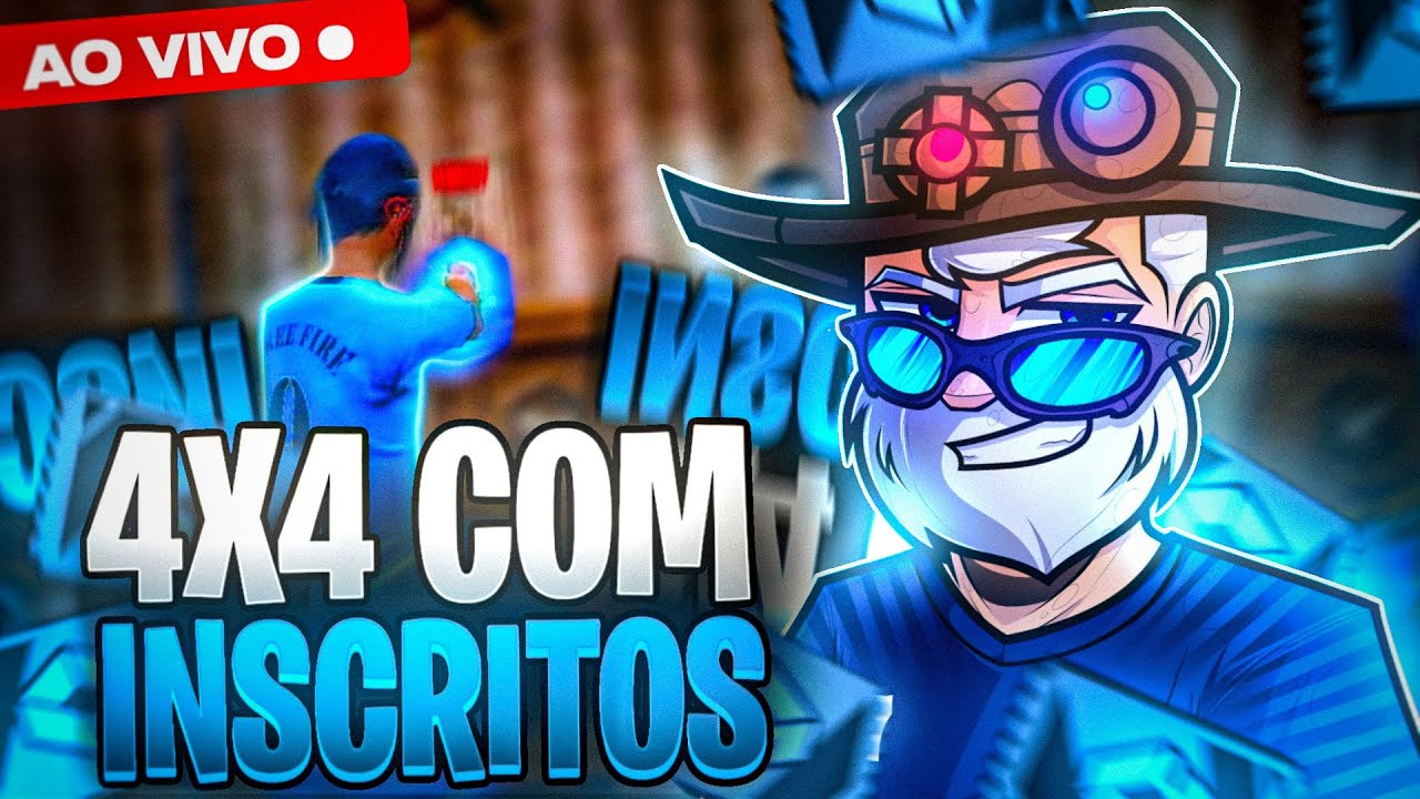 🔥 X1 DOS CRIAS PREMIADO AO VIVO - SALAS PERSONALIZADAS COM INSCRITOS, 4X4  🔥 FREE FIRE AO VIVO 🔥 