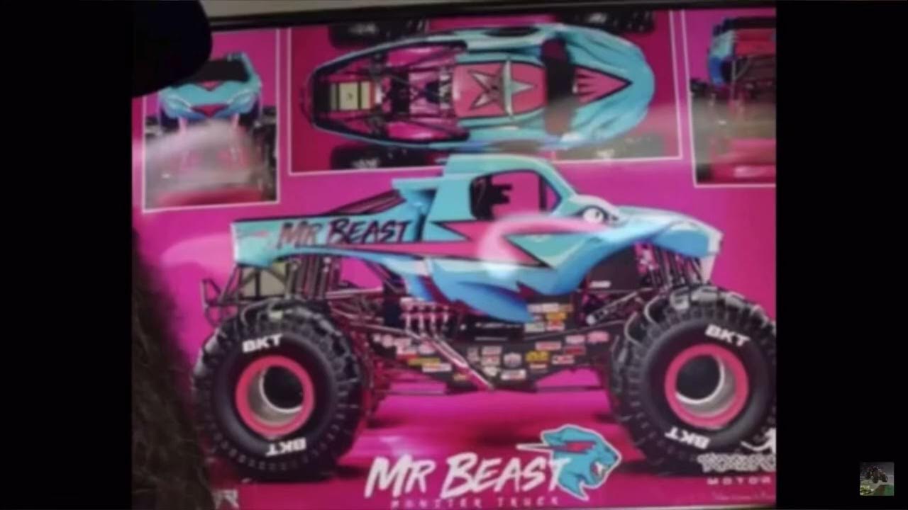 Mr beast bkt spin master Lucas oil great clips monster jam truck