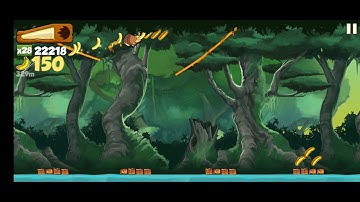 Banana Kong - Swing on 3 vines in a row