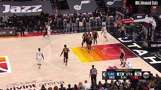 Jazz leave Clippers Terrance Mann wide open