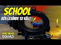 SCHOOL BÖLGESİNDE 12 KİLL ALDIM. BURAK GAME Pubg Mobile #pubgmobile #pubg