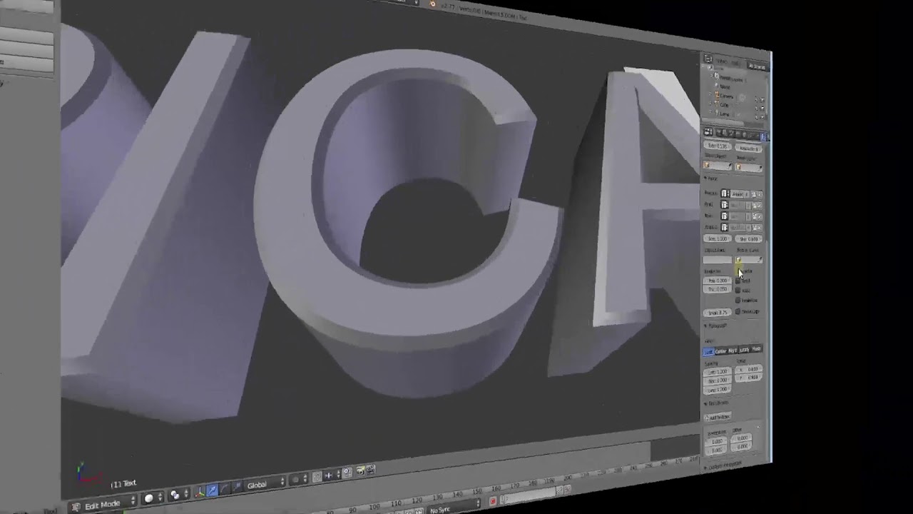 Bài 20:Tạo và tùy chỉnh chữ 3D trong Blender - youtube