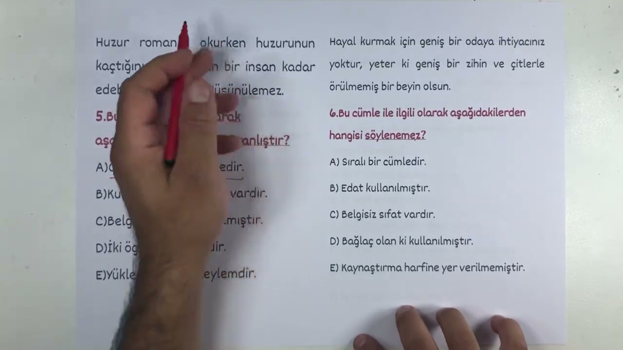 BOMBA!!! Dil Bilgisi Karma Soru Çözümü / RÜŞTÜ HOCA