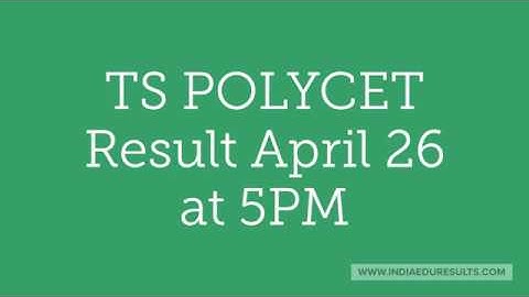 TS POLYCET 2019 Results, TS POLYCET Result 2019, polycetts.nic.in