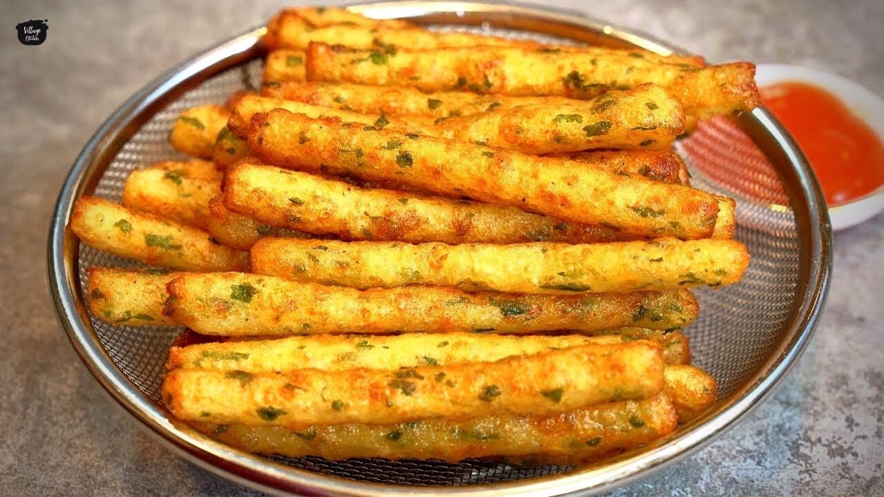 FRENCH FRIES Crispy French Fried potatoes Recipe Cooking In Village