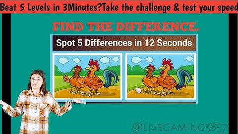 FIND DIFFERENCES LEVEL 1 To 5 Solution Walkthrough Answers. #finddifference @livegaming5857