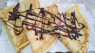 how to make crepes recipe  طريقة عمل الكريب بمقادير مضبوطة