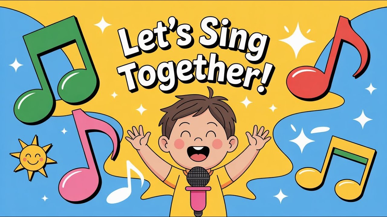 Let’s Sing Together! | Fun Kids Song | Happy Sing-Along for Children 🎶 ...