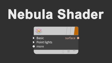 Houdini | Vex Nebula Shader (free hda)