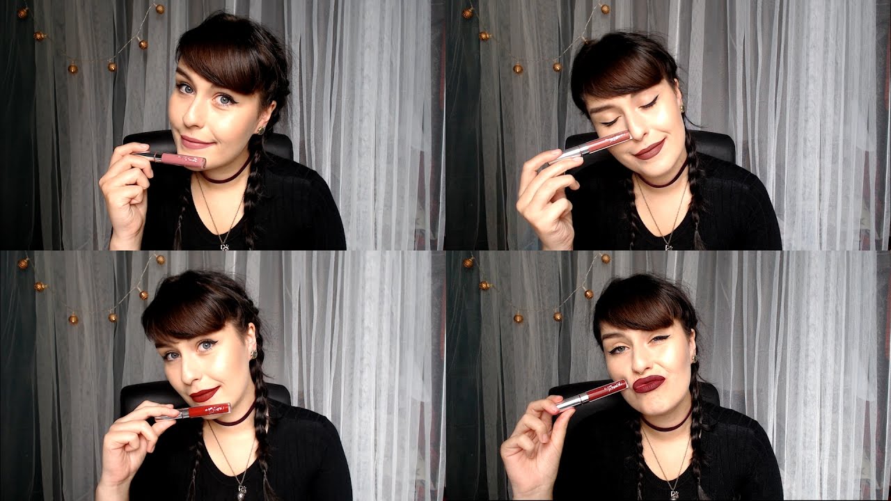 COLOURPOP ULTRA MATTE LIQUIDS UNBOXING AND SWATCHES - Dopey, Tulle, Avenue & Notion - GeekUpWithAnne