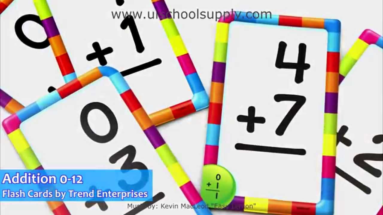 Worksheet Addition Flash Card addition 0 12 flash cards by trend enterprises tret23004 youtube tret23004