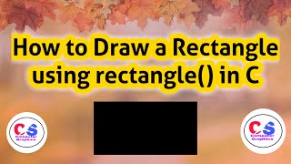 How to Draw a Rectangle in Computer Graphics Profile