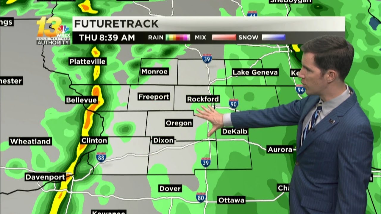 Showers and storms sweep through overnight - YouTube