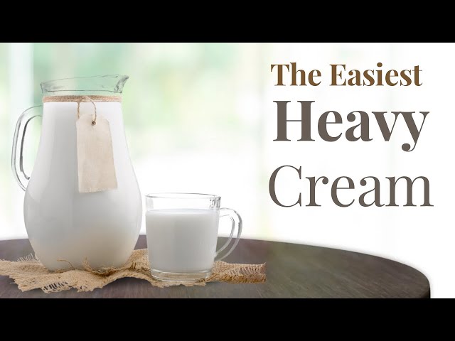 How to make Heavy cream with 2 ingredients! class=