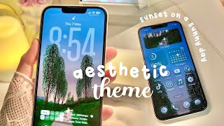 SUNSET ON A SUNNY DAY ☀️🌅 | quiet moments & SOFT SPRING VIBES 🌱 CUSTOMIZE MY iPHONE W/ ME ♡  screenshot 3