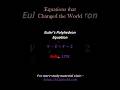 Equations that changed the world. #science #newton #pythagoras #euler #gauss #schrödinger #fourier