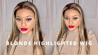 *MUST HAVE* 13*6 HD LACE FRONTAL WIG HIGHLIGHT BLONDE COLOR FASHION TRENDY ft ATINA HAIR