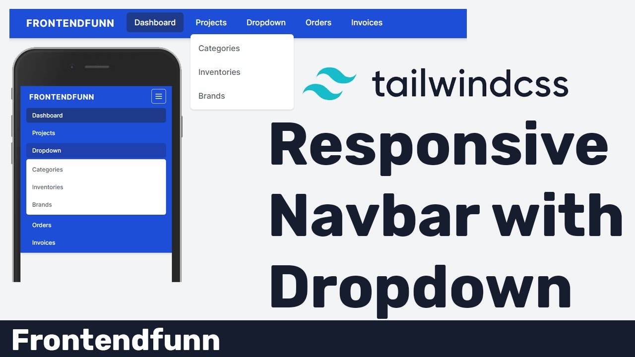 Tailwind Css Navbar Dropdown YouTube
