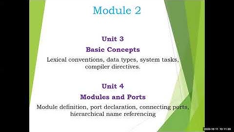 Verilog HDL (18EC56) | Module 2 | Lexical Conventions | VTU