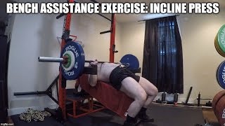 The Barbell Incline Press As A Bench Press Assistance Movement!