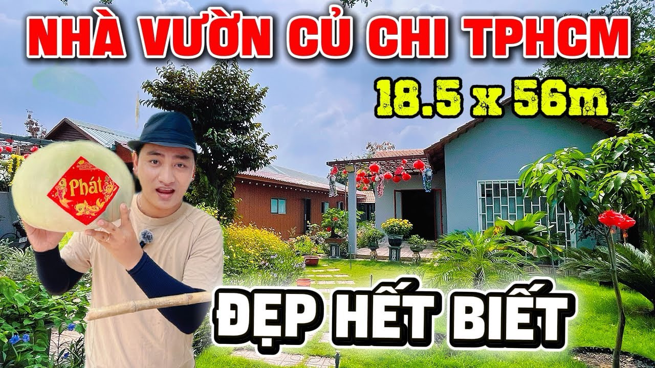Tập 293 Quá Trời Đẹp Luôn | Nhà Vườn Củ Chi TPHCM 1.003m2 Có 5PN | Hồ Cá Bự Quá Trời Cá Khủng ✅