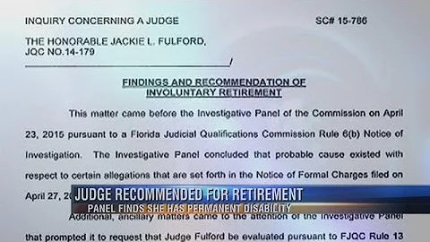 Panel Says Judge Jackie Fulford Should Retire
