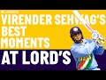 The best of virender sehwag at lords  england v india  lords