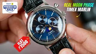TIMEX Marlin: REAL Moon Phase Watch Under ₹9,000?! 🌕😱 Huge Sale Deal!