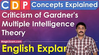 Criticism of Multiple Intelligence Theory CDP Concepts English Explanation