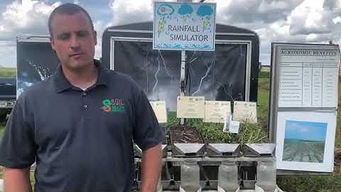 Rainfall simulator: How management affects soil health