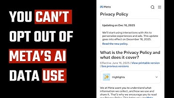 You Can’t Opt Out of Meta’s AI Data Use : Instagram, Facebook, WhatsApp
