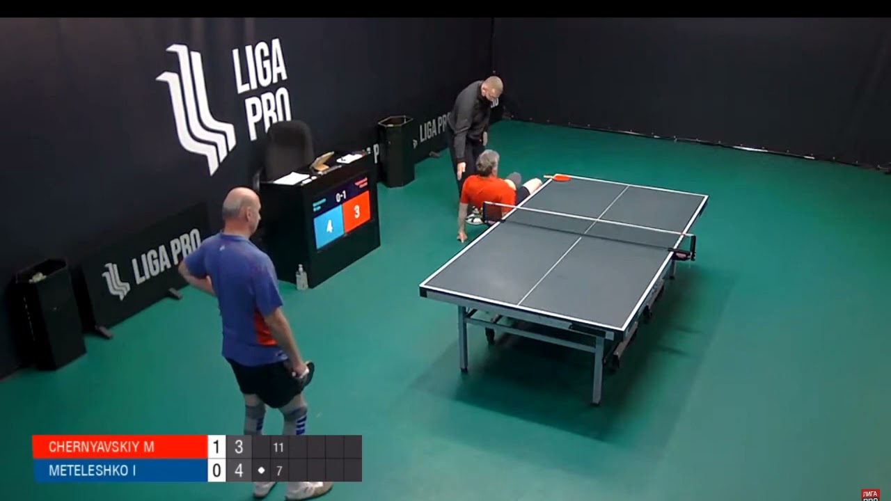 TT Liga Pro Moscow Pro Table Tennis footwork by Chernyavskiy !!!