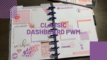 Classic Dashboard PWM | Homebody| Happy Planner