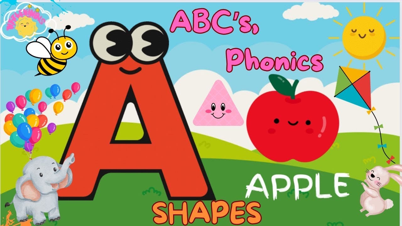 Best video to Learn ABC’s, Phonics, Vowel Sounds, Numbers and Shapes 🍭💕🥰