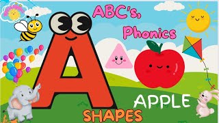 Best video to Learn ABC’s, Phonics, Vowel Sounds, Numbers and Shapes #tittlekins