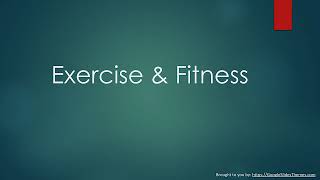 Exercise Activity Training - Free Presentation Template News