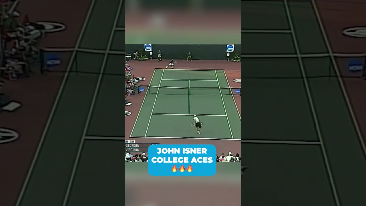 John Isner college tennis ace ASMR 🔊💥 #shorts