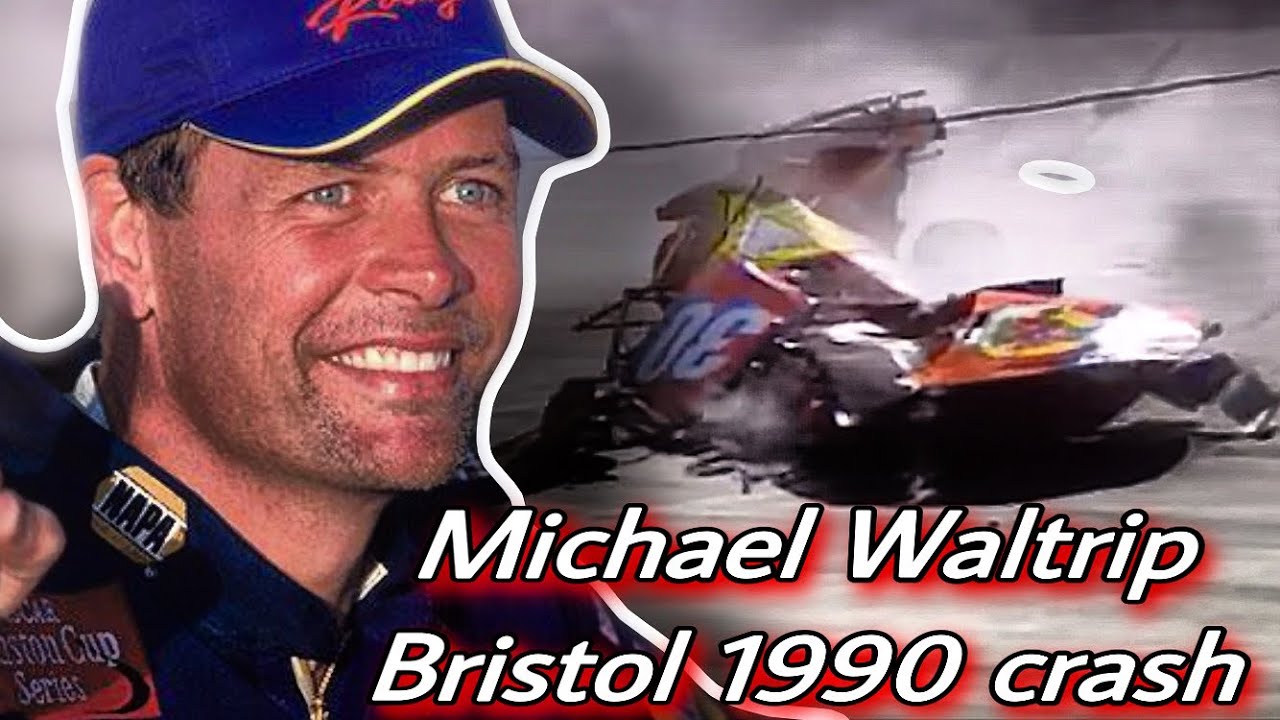 NASCAR Wrecks Michael Waltrip Crash Bristol 1990 YouTube