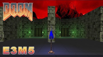 Ultimate Doom Longplay - E3M5: Unholy Cathedral (Ultra-violence/Pistol Start)