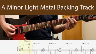 Light Metal Guitar Backing Track In A Minor