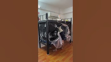 Student dormitory bed curtains and mosquito nets, dual purpose! Blackout and mosquito repellent🥰