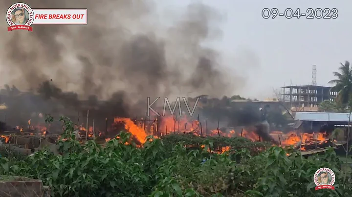 Fire Breaks Out at Dimapur Nagaland ||  Burma Camp ||09-04-23.