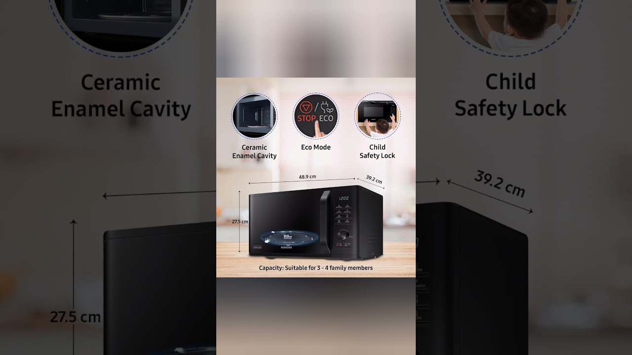 Let's know about Samsung 23 L Grill Microwave Oven