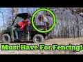 The Easiest Way To Roll Out Field Fencing!