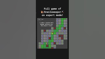 A full game of Snailsweeper on expert mode #minesweeper #gaming