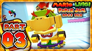 Mario & Luigi: Paper Jam Boss Run - Part 3 - Papercraft Bowser Jr. Battle!